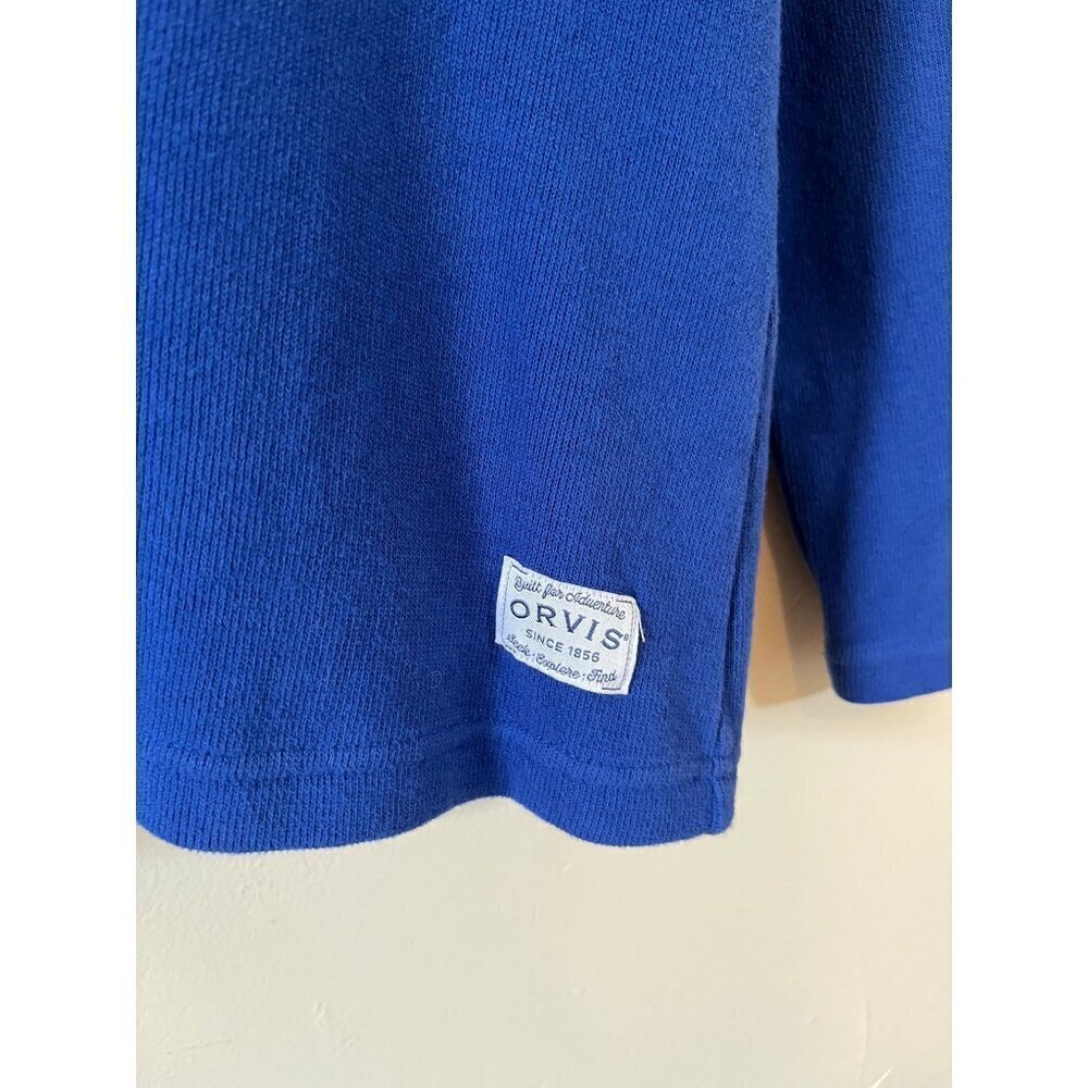 Orvis Quarter Button Pullover Sweater Gingham Flo… - image 5